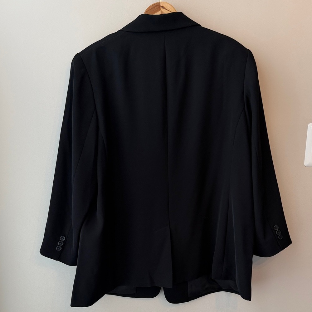Vince Women's Black Crepe Blazer Size 18 - Picture 10 of 13